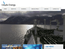 Tablet Screenshot of lloyds-energy.com